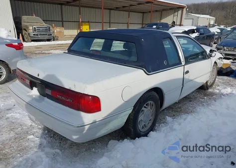 1992 Mercury Cougar Ls z USA, uszkodzony, nr VIN 1MEPM6048NH610440